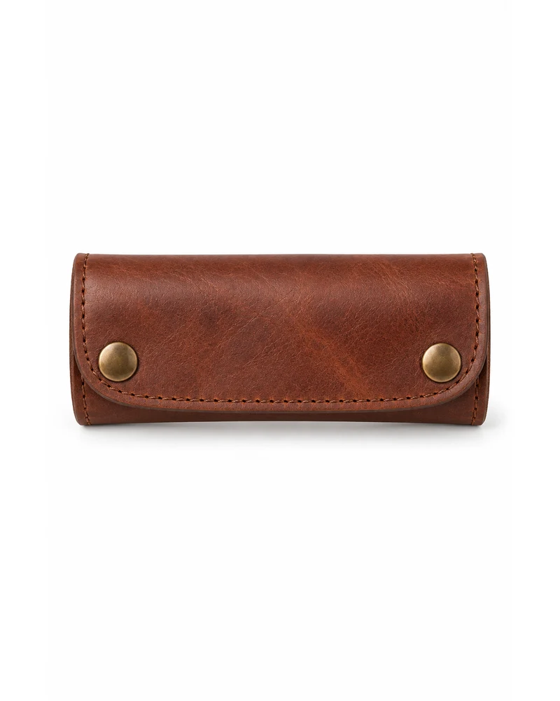 Chestnut Luggage Handle Wrap Leather Accessory