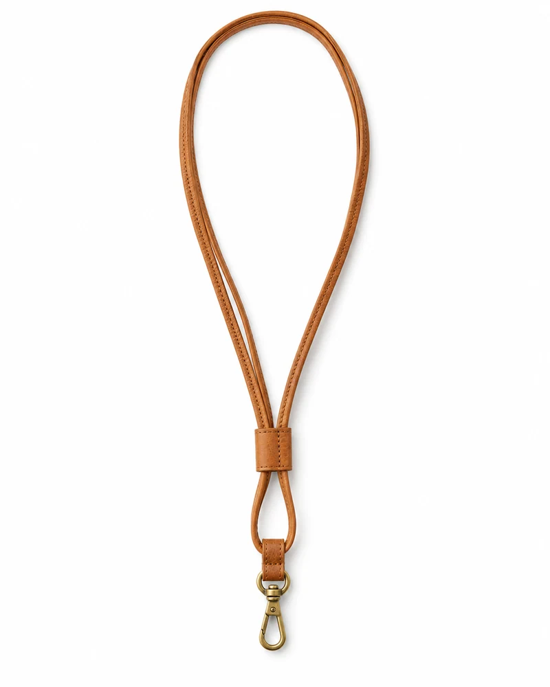 Ochre Minimal Leather Neck Cord