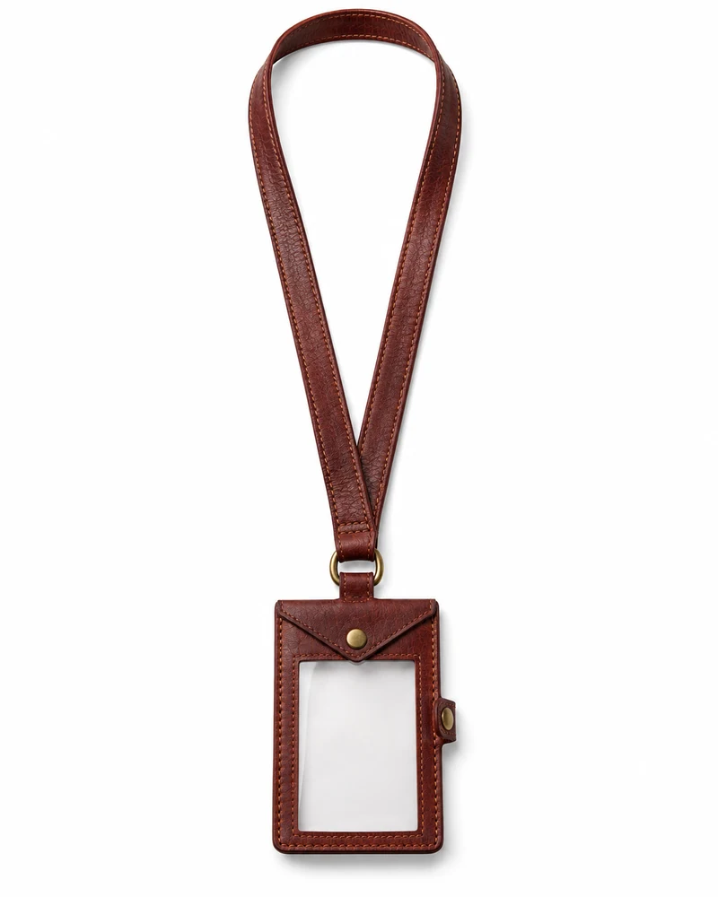 Rosewood Leather Event Pass Lanyard